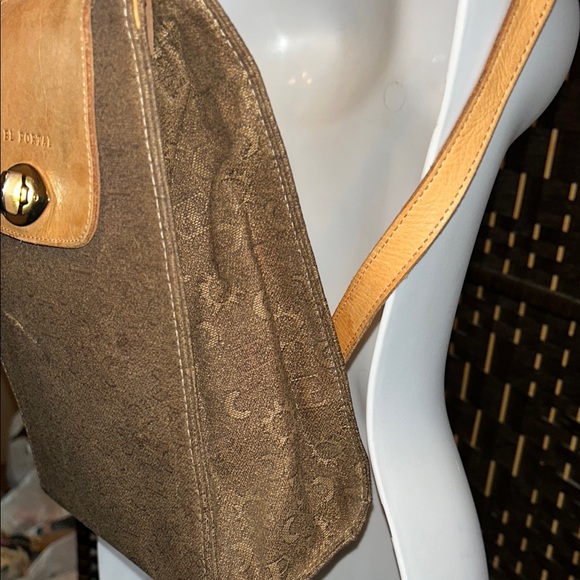 El Portal Brown and Tan Sun and moon leather Bag backpack - Picture 7 of 16